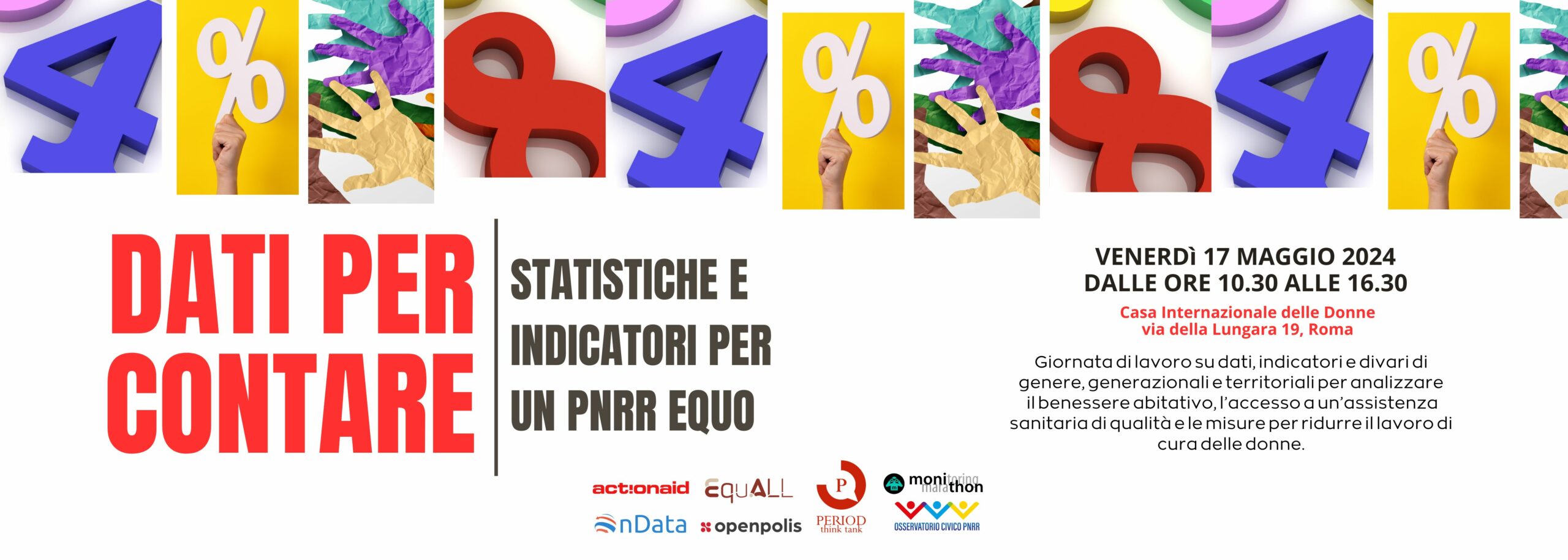 Dati per contare arriva a Roma 